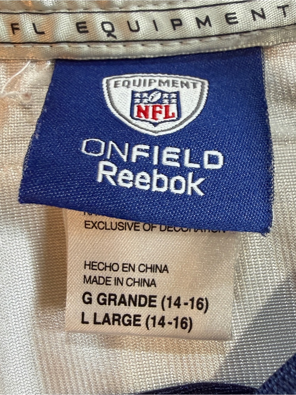 Reebok Super Bowl Youth (14-16) Indianapolis Colts #18 Manning Football Jersey - Picture 5 of 8